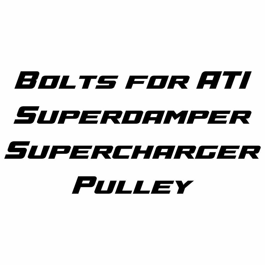 Bolts for ATI Superdamper Supercharger Pulley