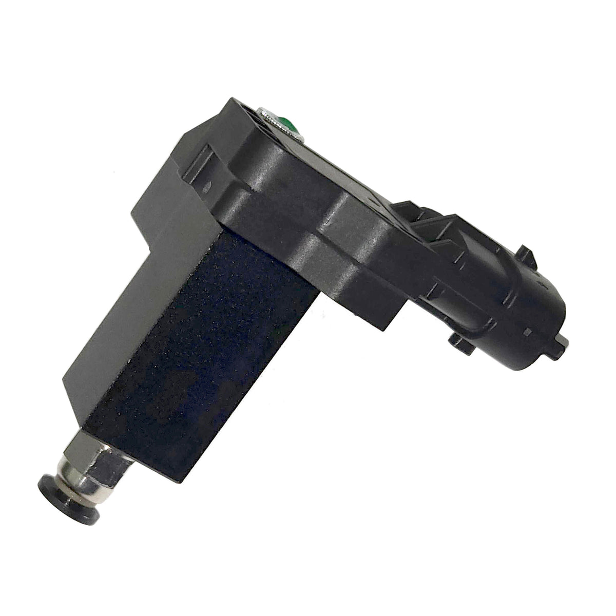 FFS MAP sensor adapter assembly from the fitting side showing the sensor body and adapter block profile